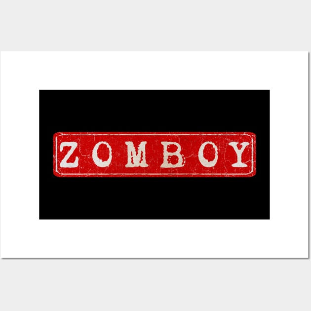 vintage retro plate Zomboy Wall Art by GXg.Smx